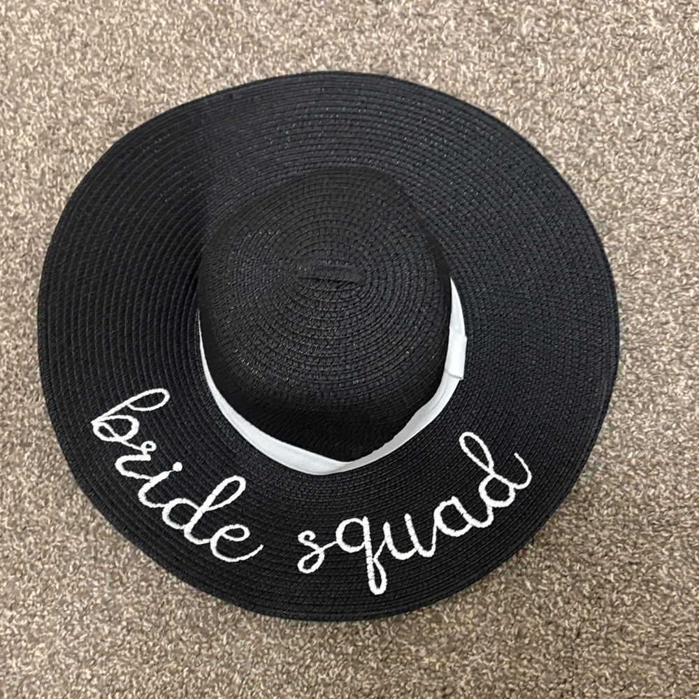 Black Bride Squad Sun Hat
